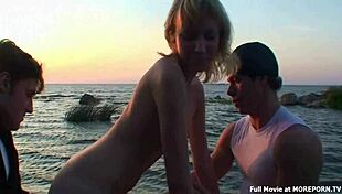 Amateur Russian teen 18+ performs blowjob in hardcore scene