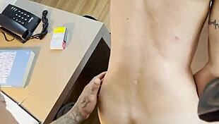 Tattooed Hetero Fucks Doctor's Big Cock