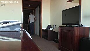 Watch This Ebony Babe Get Bent Over For Monster Cock Casting Cumshot!