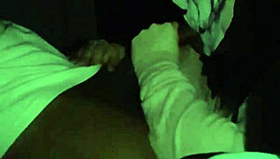 cosplay masked snowbunny teasing with slurping gagging deepthroat on that big black cock at home