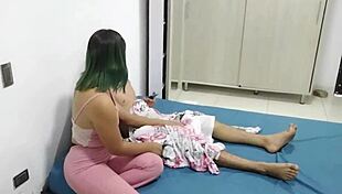 Skinny Brunette Latina With Big Tits Gets Doggystyle Fuck