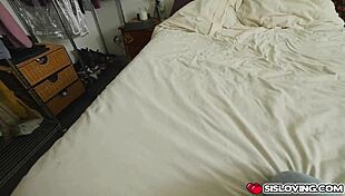 Adria Rae Gives Detailed Blowjob To Her Stepbrother's Monster Cock