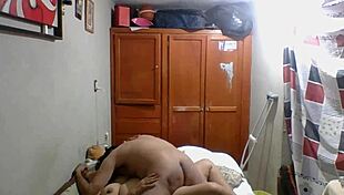 Oral to unfaithful chubby mexican prostitute at home