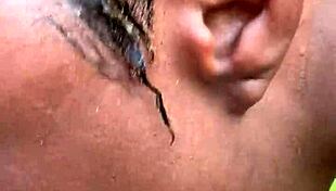 Ghetto bitch fucks and sucks monster cock