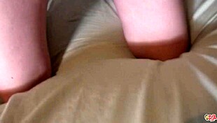 Beautiful redhead hides face but shows young pussy