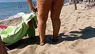 Beach Exhibitionism: Wife Gives Handjobs And Blowjobs To Strangers