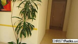 Hot Christy Mack Teases with Stunning Tits and Soaked Pussy on Kitchen Counter