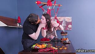 Foxy sweetie endures brutal anal fucking and ass licking in painful bdsm therapy