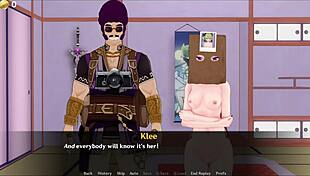 bound anime group banging outdoor