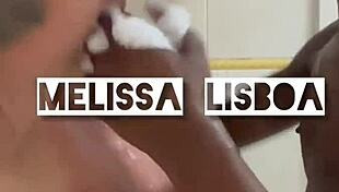 That big black guy fucked me bareback in the shower and came on my face!