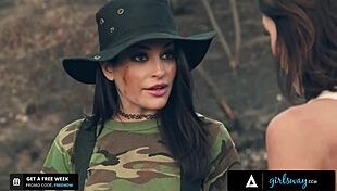 girlsway - adriana chechik and kissa sins bang in tent