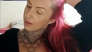 Sensual Girl Smoking and Teasing in Webcam Fetish.