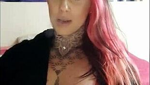 Sensual Girl Smoking and Teasing in Webcam Fetish.