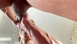 couple enjoys close up sex and cumshot in reality