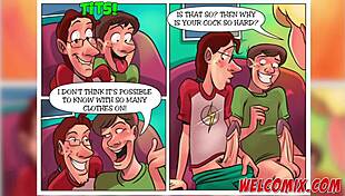 What a hot afternoon studying with girlfriend's big tits and monster cock!