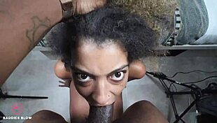 Holly Belle gets a blowjob from baddies in doggystyle