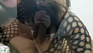 Submissive In Bitch Mask Performs Deep Throat And Flees When Client Sucks Pussy