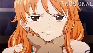 Nami Blowjob Cum in Mouth Hentai Anime