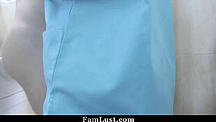 stepsis caresses her stepbrothers cock using her mouth famlust