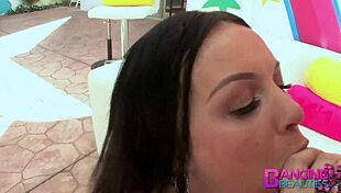 Brittany Lynn and Mike Adriano in suggestive anal gape banging