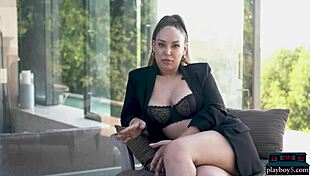 plus size latina sophia grey with big natural tits in hot playboy shoot 😍