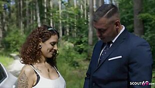 German sexbomb Mara Martinez gets anal drilled by stranger during car breakdown.