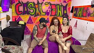 Muscular Lesbian Slut Katana Kai In See-Through