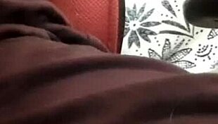 Exhibitionist Tranny Flashes Cock Under Desk