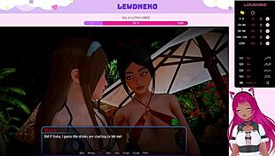 lewdneko plays harem hotel with creampie and assfucking