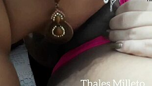 BBW friends invite me to fuck on their mother's bed