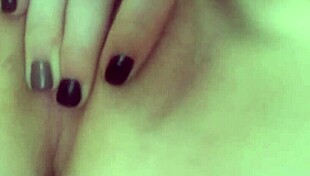 curious wife fingers herself in private moment