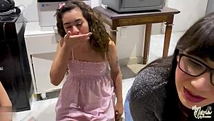 we surprised the neighbor sucking his dick