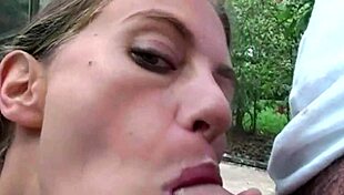 housewife sucks dick for huge facial cumshot