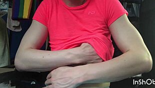 gay twink niko springs strip teases and shows off his big cock, check it out!