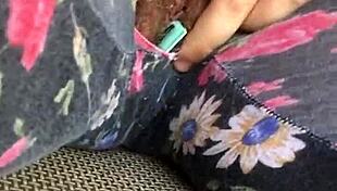 Teasing little pussy to get ready for squirting