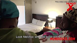 Wise Men Visit Misbehaved Girl for Cum and Big Cock Action!