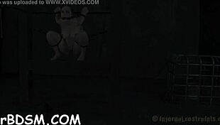 Slender maid plays with her wet pussy using toys