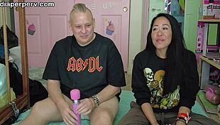 indian girl dances in diaper fetish strip club