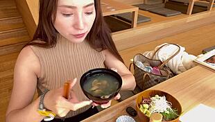 Misu Enjoys Sauna Session with Relaxing Foot Bath