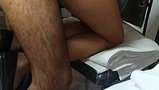 Delicious Anal Ride At Work In Cowgirl Position