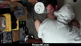 two boys caught fighting in mall premises and punished by gay guard - perp4k