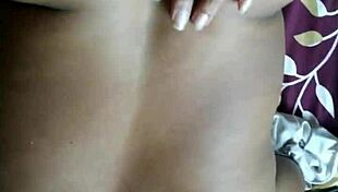 Marathi desi aunty takes monster cock in hardcore pussy creampie with audio on headphones.