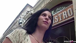 German Scout Approaches Teen on Street for Money Fuck