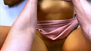 Wow! Shy Petite Latina Stepmother Begs for Domination in Bed! Her Lover Can't Resist Her Tight College Body!