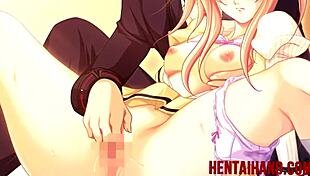 Busty red-head hentai babe engages in an intriguing adventure with you.