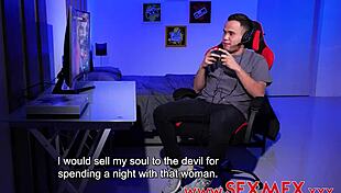 Fucking an animated character in heels and big tits