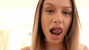 Wow! Lubed Slippery Penetration with Squirting Brunette!