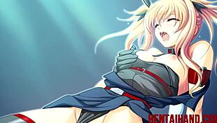 Busty red-head hentai babe engages in an intriguing adventure with you.