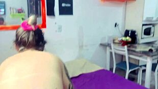 My maid shows off her sexy body while cleaning