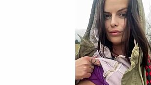 Bending Over A Little For A Closer View Of Big Tits And Tattoo